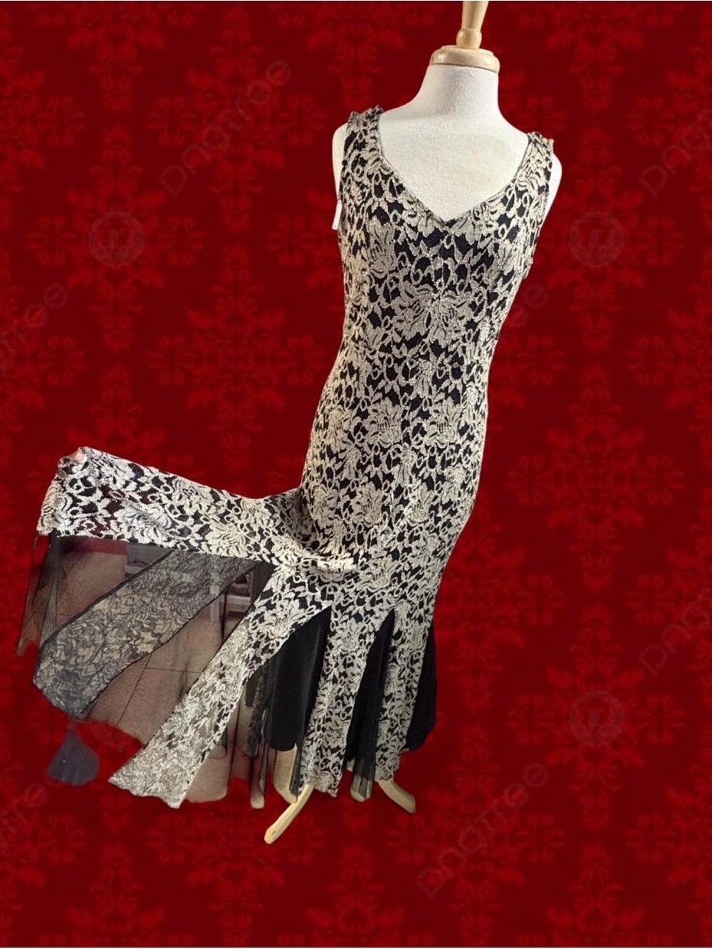 Candalite Vintage Glamour Old Money Dress -Size Large